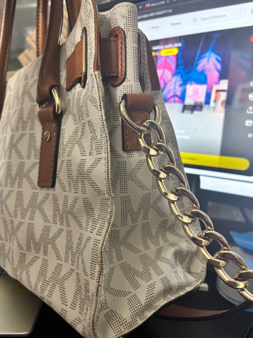 Michael Kors Hamilton Satchel - Picture 3 of 9